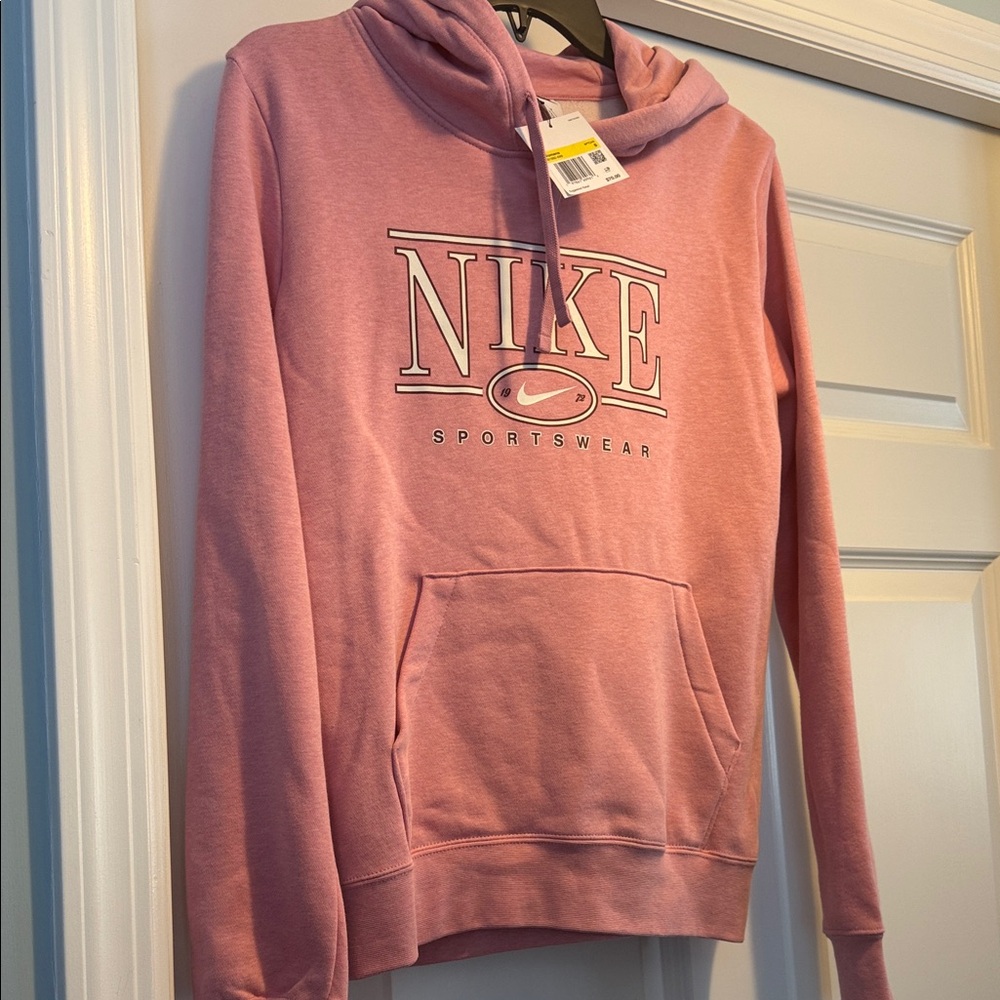 Nike Sportswear Pink Pullover Hoodie Size Small NWT